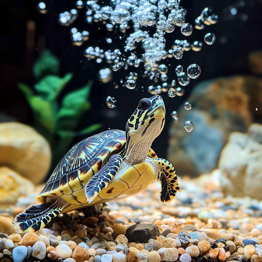 Bubbles In Turtle Tank