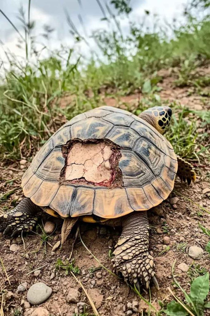 Turtle Bleeding From the Nose