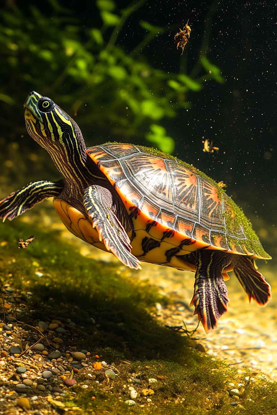 Worms in Turtle Tank