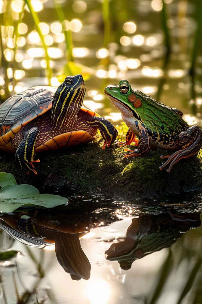 Can Turtles and Frogs Actually Live Together